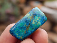 Polished Azurite And Banded Malachite Free Forms x 70  From Congo