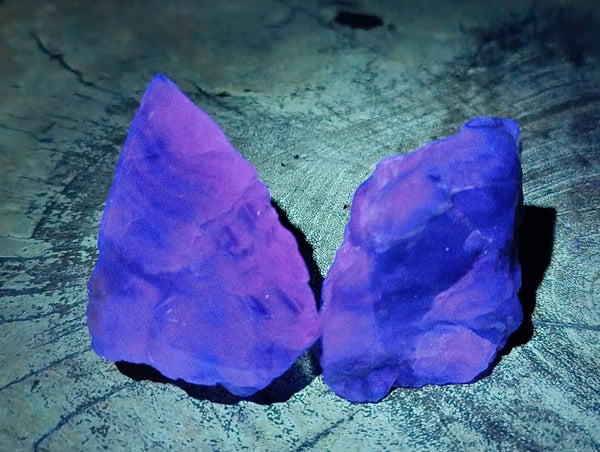 Natural Watermelon Fluorite Cobbed Specimens x 24 From Uis, Namibia