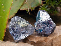 Natural Lead Galena Cobbed Specimens x 12 From Kaokoveld, Namibia