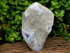 Polished Large Blue Lace Agate Standing Free Form x 1 From Nsanje, Malawi