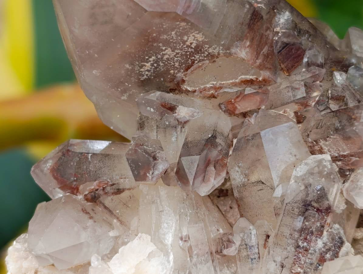 Natural Red Hematoid Quartz Clusters x 6 From Karoi, Zimbabwe