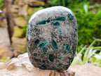 Polished Emerald Mica 'Mutokolite' Standing Free Forms x 3 From Mutoko, Zimbabwe