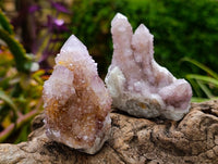 Natural Amethyst and Ametrine Spirit Clusters x 6 From Boekenhouthoek, South Africa