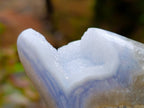 Polished Blue Lace Agate Free Forms x 3 From Nsanje, Malawi