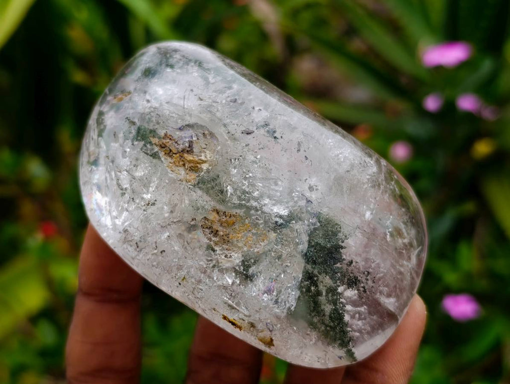 Polished Clear Quartz Galets With Inclusions x 6 From Madagascar