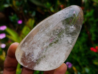 Polished Clear Quartz Galets With Inclusions x 6 From Madagascar