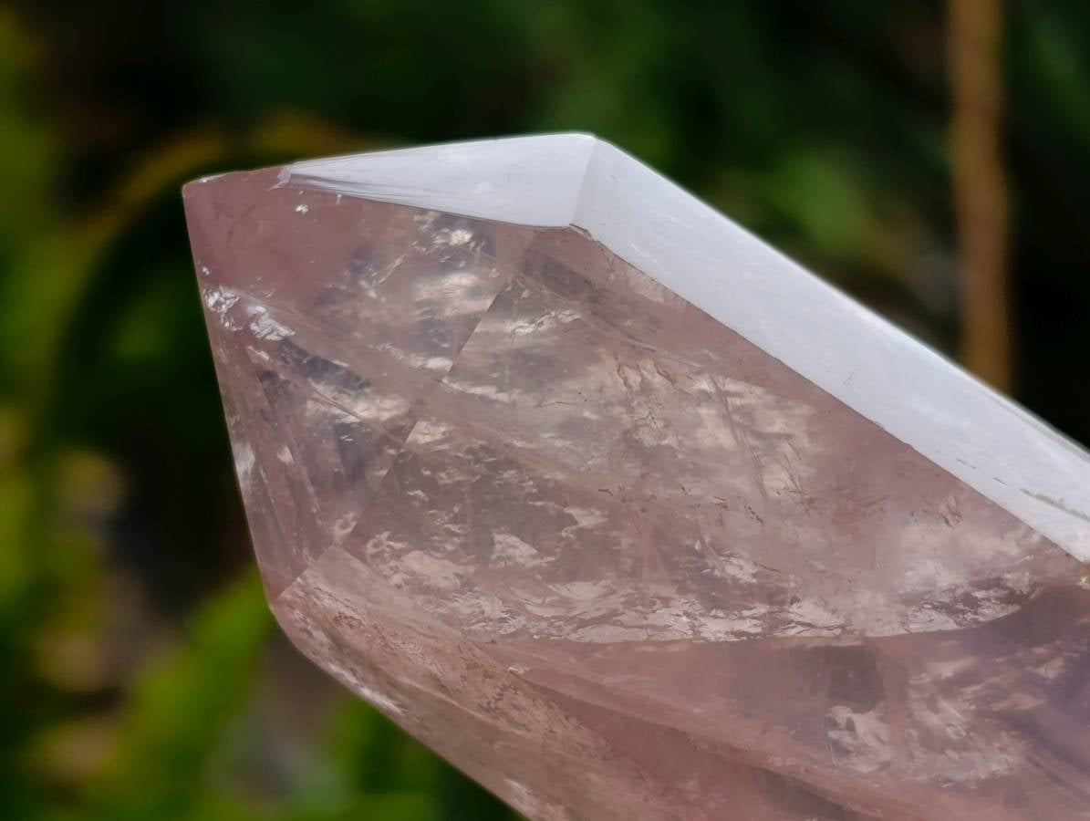 Polished Double Terminated Rose Quartz Crystals x 6 From Madagascar - Toprock Gemstones and Minerals 