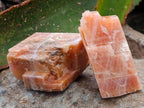 Natural Sunset Orange Calcite Specimens x 24 From Spitzkop, Namibia
