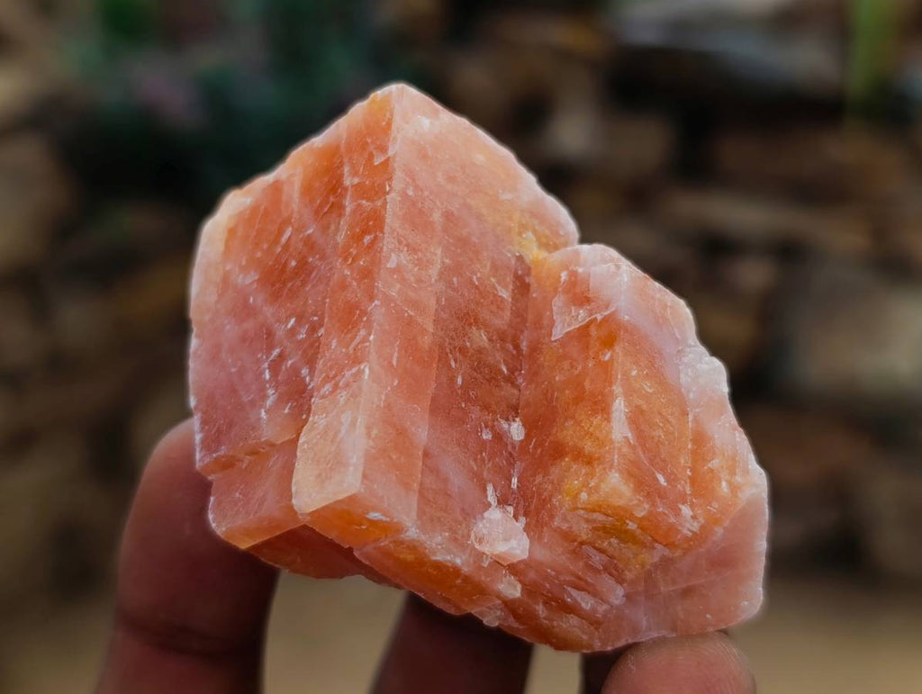 Natural Sunset Orange Calcite Specimens x 24 From Spitzkop, Namibia