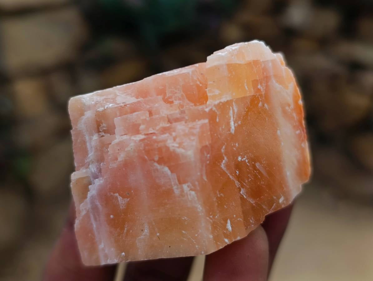 Natural Sunset Orange Calcite Specimens x 24 From Spitzkop, Namibia
