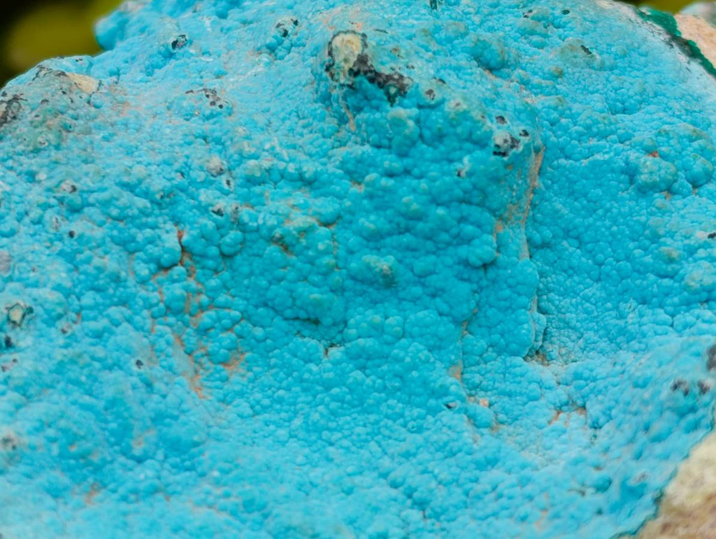 Natural Drusy Botryoidal Chrysocolla Specimens x 2 From Lupoto Mine, Congo