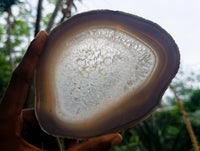 Polished Banded Agate Slices x 4 From Madagascar