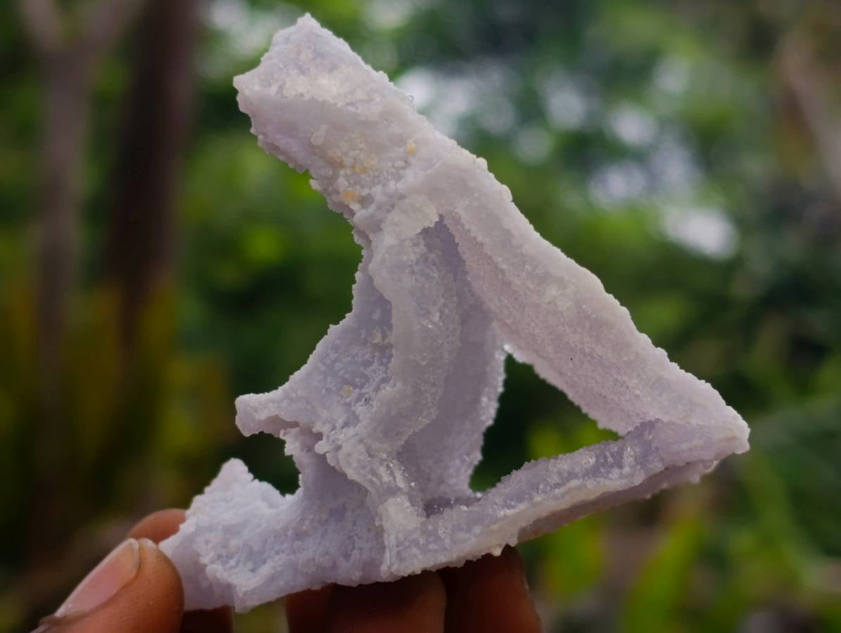 Natural Etched Blue Chalcedony Geodes x 12 From Nsanje, Malawi