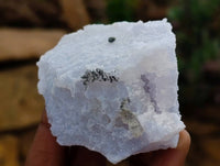 Natural Etched Blue Chalcedony Geodes x 12 From Nsanje, Malawi