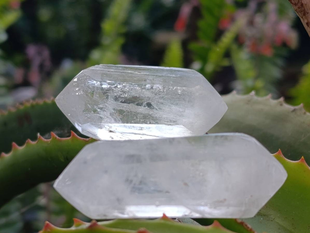 Polished Double Terminated Clear Quartz Crystals x 20 From Madagascar