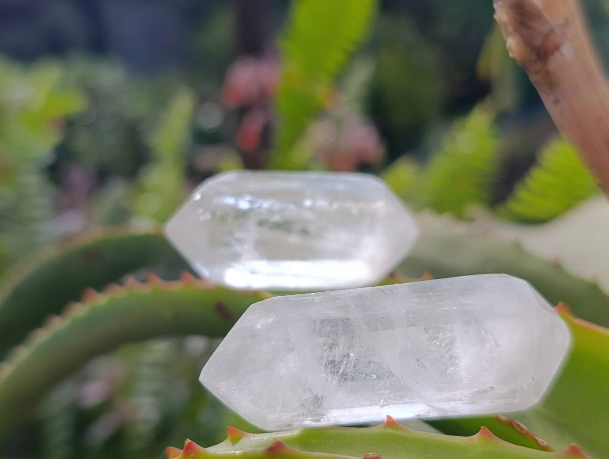 Polished Double Terminated Clear Quartz Crystals x 20 From Madagascar