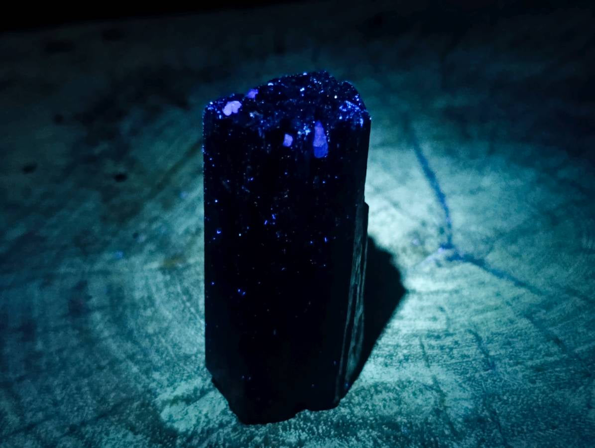 Natural Schorl Black Tourmaline With Smokey Quartz x 6 From Erongo, Namibia