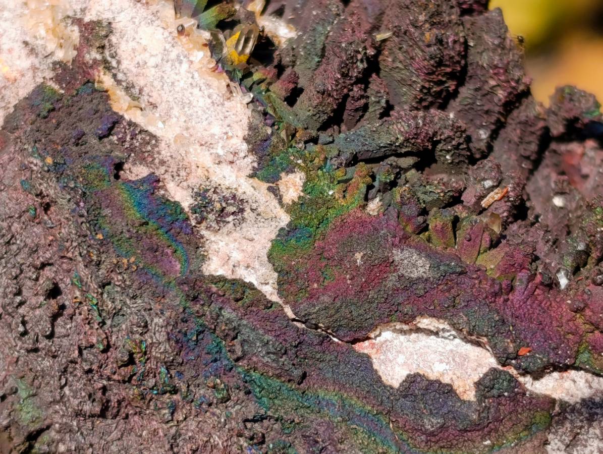 Natural White Quartz And Blacknite Quartz Clusters x 2 From Madagascar