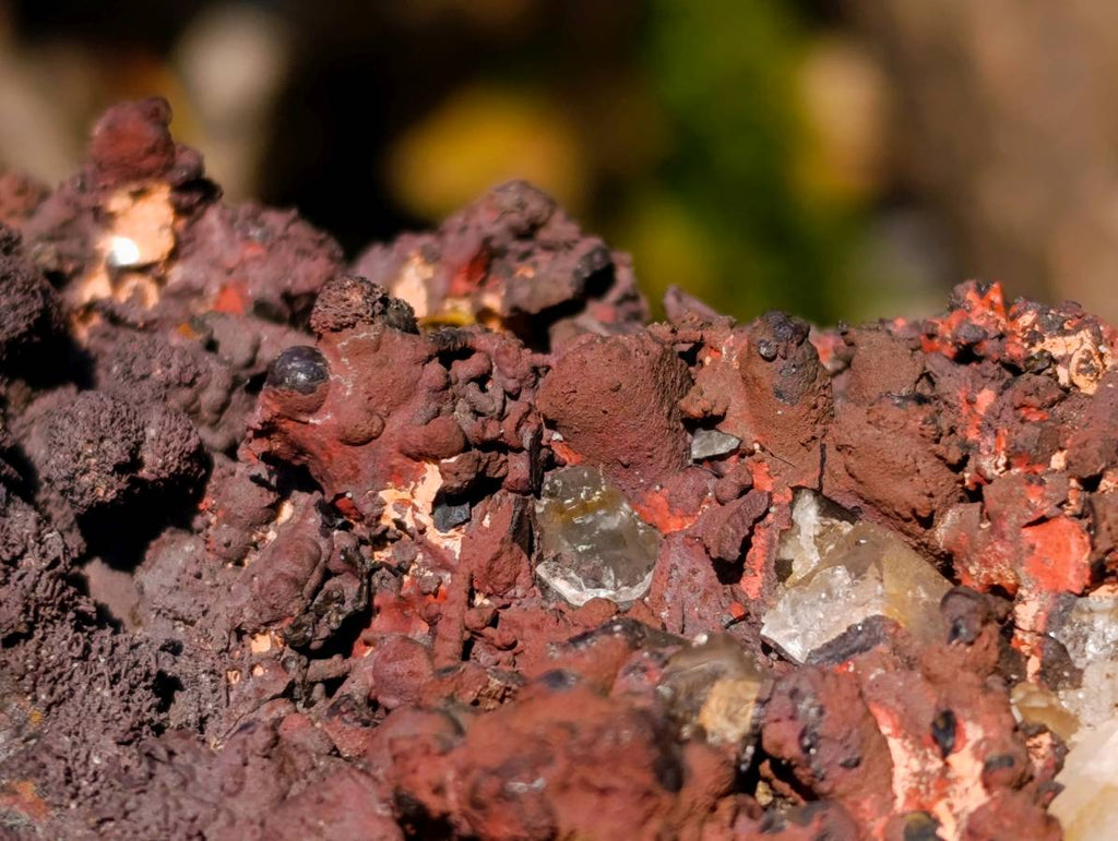Natural White Quartz And Blacknite Quartz Clusters x 2 From Madagascar