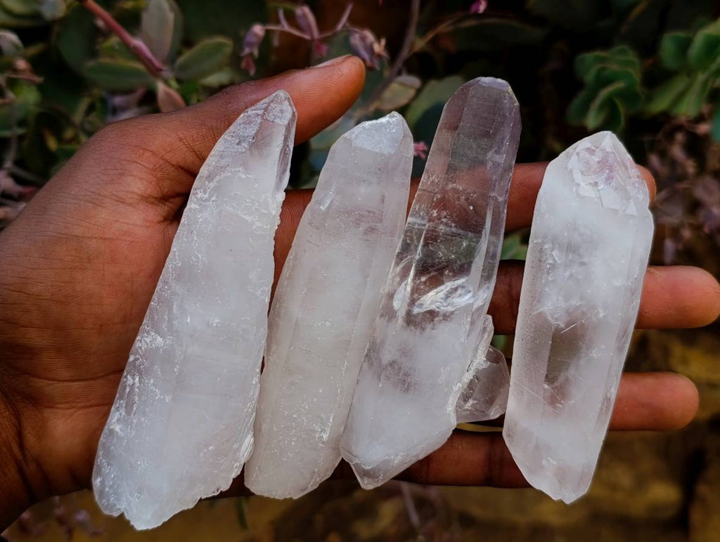Natural Quartz Crystals x 12 From Madagascar - Toprock Gemstones and Minerals 