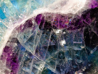 Polished On One Side Watermelon Fluorite Slices x 3 From Uis, Namibia