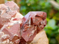 Natural Red Hematoid Quartz Clusters x 5 From Karoi, Zimbabwe