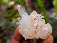 Natural Flower Quartz Clusters x 17 From Brandberg, Namibia