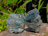 Natural Cobbed Blue Apatite Specimens x 20 From Madagascar