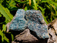 Natural Cobbed Blue Apatite Specimens x 20 From Madagascar
