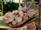 Natural Smokey Phantom Quartz Cluster x 1 From Luena, Congo