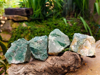 Natural Jade Cobbed Specimens x 12 From Swaziland