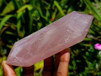 Polished Double Terminated Rose Quartz Crystals x 6 From Madagascar
