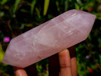 Polished Double Terminated Rose Quartz Crystals x 6 From Madagascar - Toprock Gemstones and Minerals 