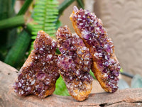 Natural Amethystos Amethyst Clusters x 12 From Kwaggafontein, South Africa