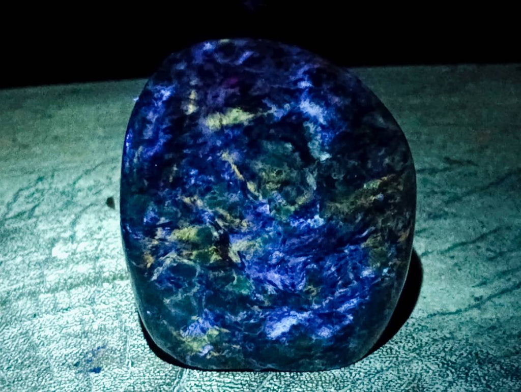 Polished Emerald Mica 'Mutokolite' Standing Free Forms x 4 From Mutoko, Zimbabwe