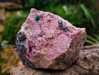 Natural Salrose Cobaltion Dolomite With Malachite Specimens x 6 From Kakanda, Congo