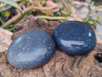 Polished Lazulite Palm Stones x 12 From Madagascar