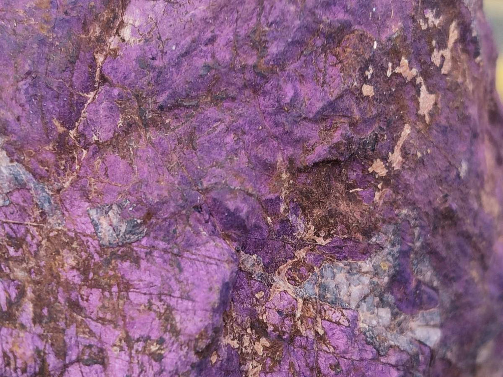 Natural Metallic Purpurite Specimens x 6 From Erongo, Namibia