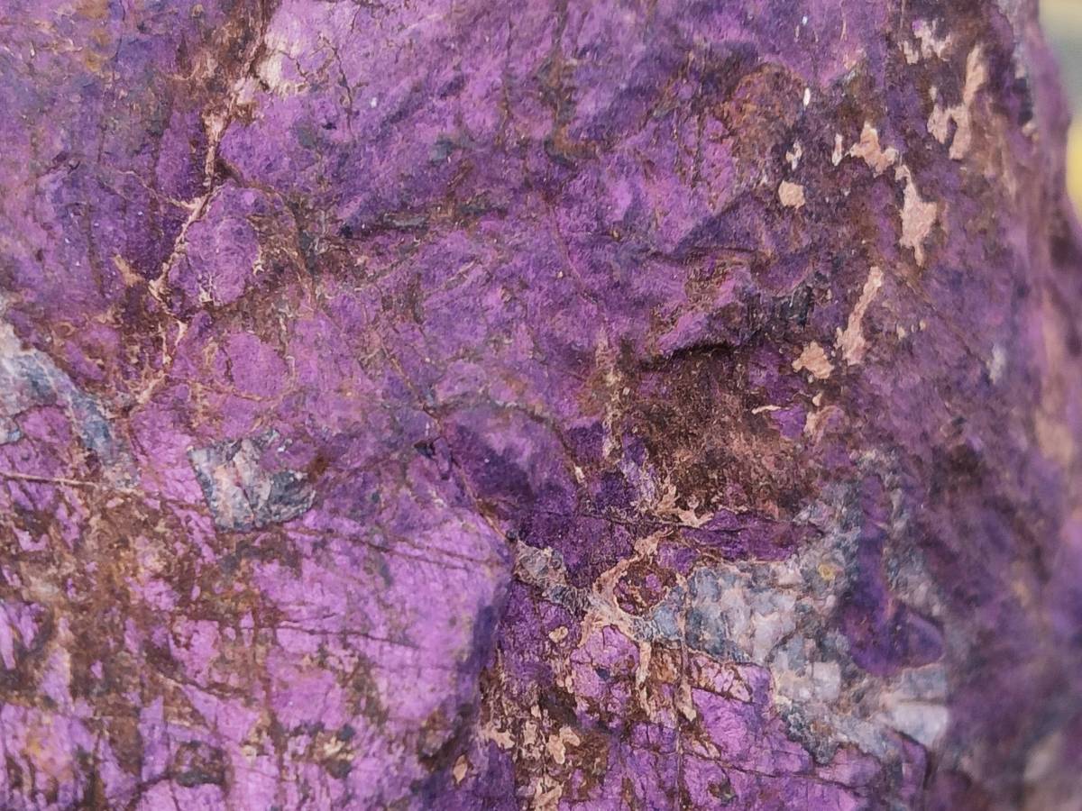 Natural Metallic Purpurite Specimens x 6 From Erongo, Namibia