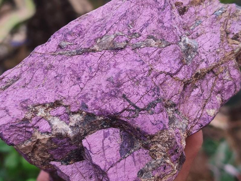 Natural Metallic Purpurite Specimens x 6 From Erongo, Namibia