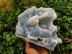 Natural Etched Blue Chalcedony Geode x 1 From Nsanje, Malawi