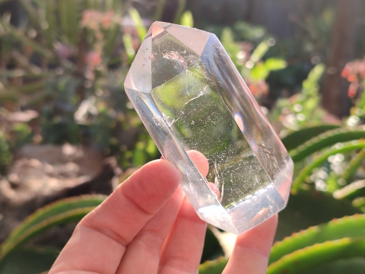 Polished Clear Quartz Crystals x 6 From Madagascar - Toprock Gemstones and Minerals 