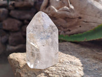 Polished Clear Quartz Crystals x 6 From Madagascar