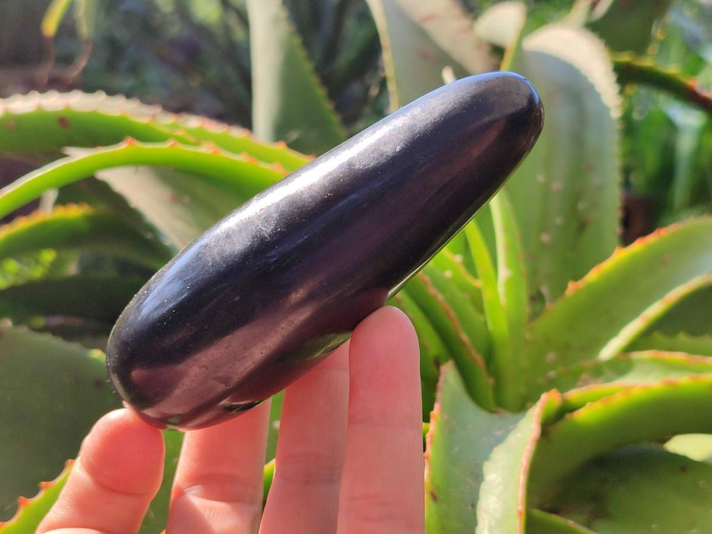 Polished Black Basalt Massage Wands x 12 From Madagascar