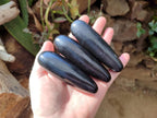 Polished Black Basalt Massage Wands x 12 From Madagascar