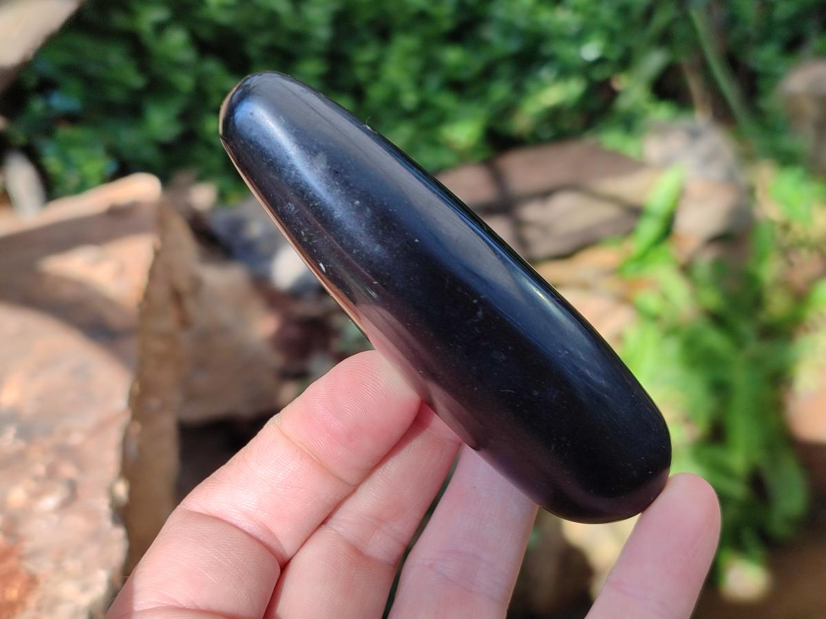 Polished Black Basalt Massage Wands x 12 From Madagascar