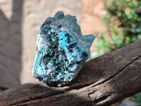 Natural Drusy Coated Chrysocolla With Prismatic Malachite Specimens x 6 From Lupoto Mine, Congo