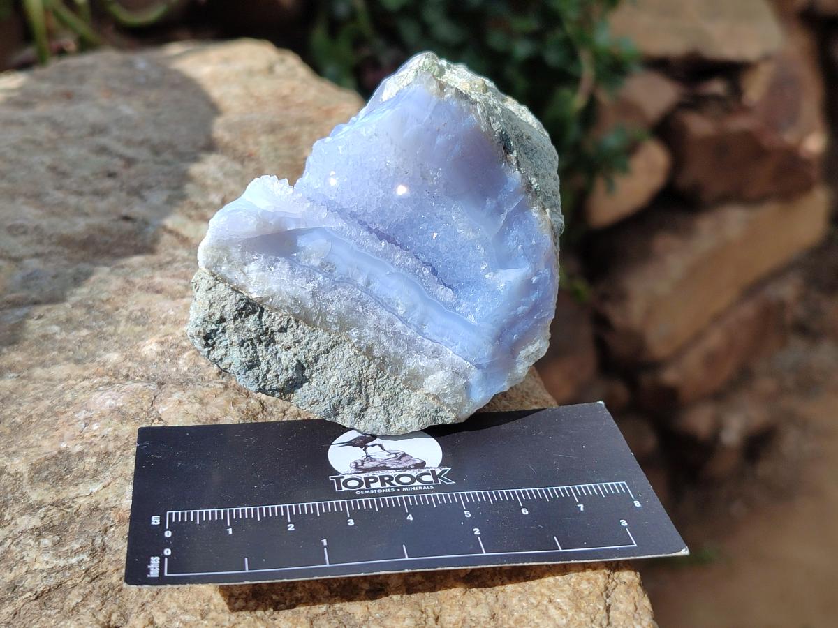 Natural Blue Lace Agate Geode Specimens x 12 From Nsanje, Malawi