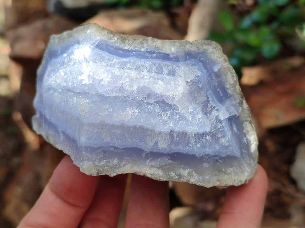 Natural Blue Lace Agate Geode Specimens x 12 From Nsanje, Malawi