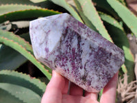 Polished Rubellite Pink Tourmaline Points x 2 From Ambatondrazaka, Madagascar
